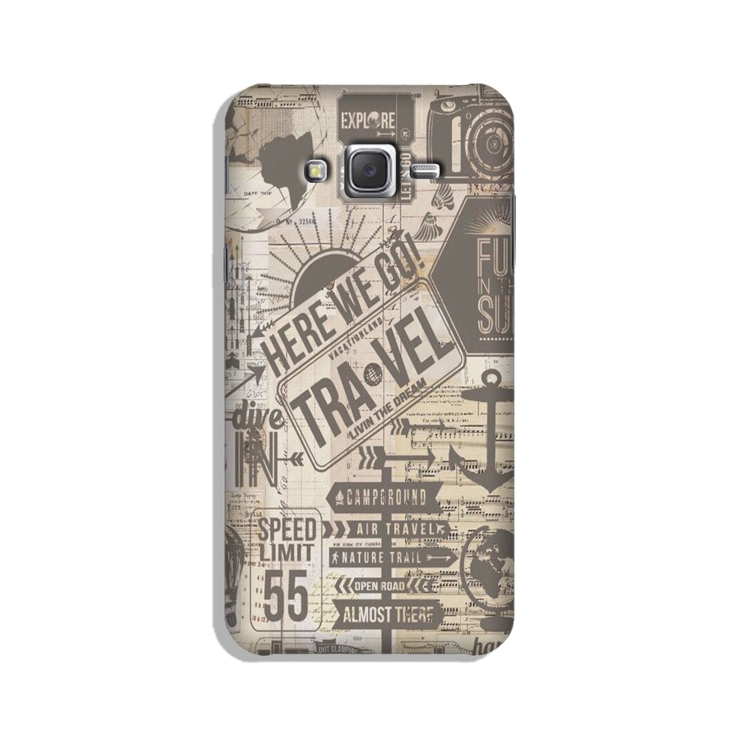 Travel Case for Galaxy On7/ On7 Pro(Design - 104)