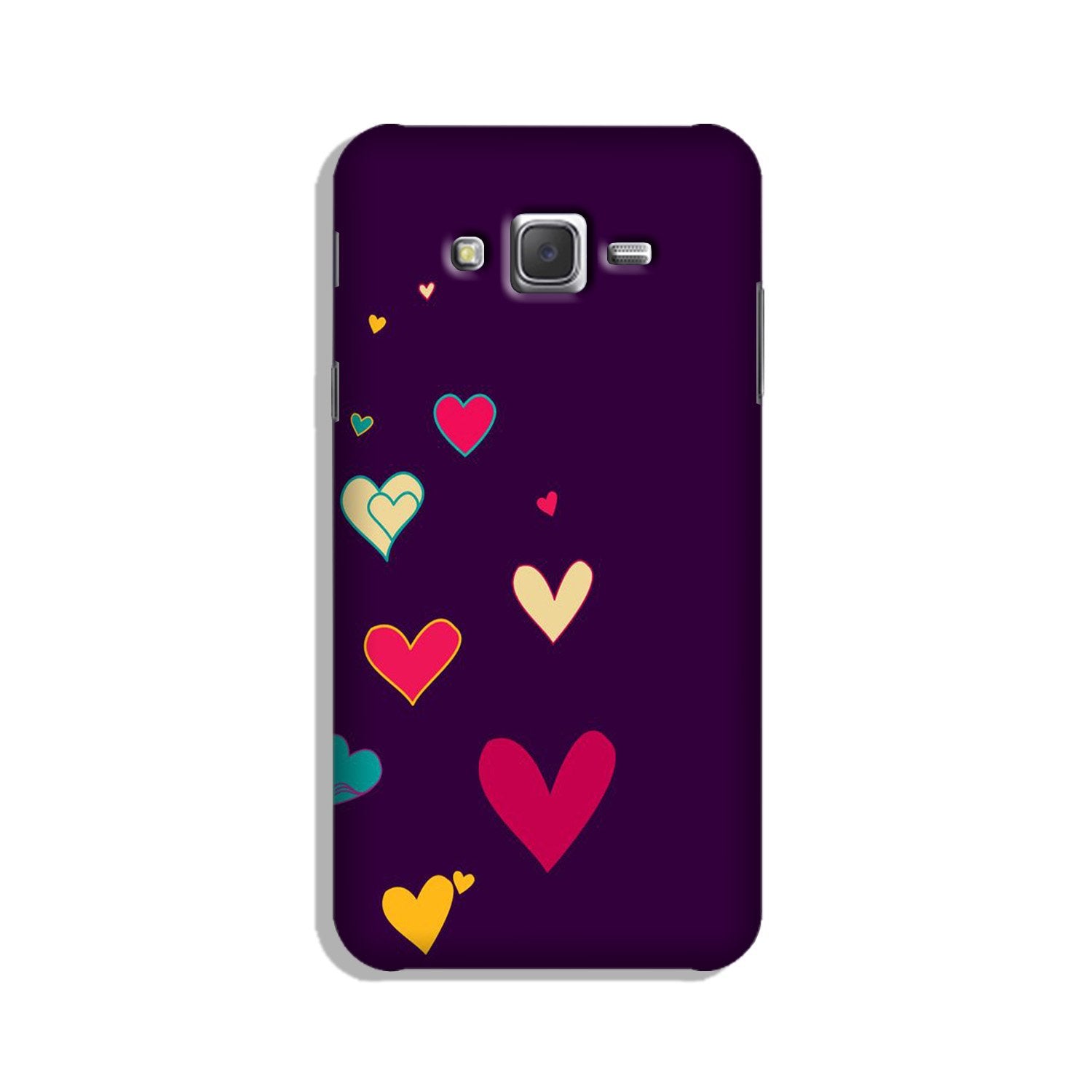 Purple Background Case for Galaxy J7 (2015)  (Design - 107)