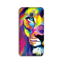 Colorful Lion Case for Galaxy J5 (2015)  (Design - 110)