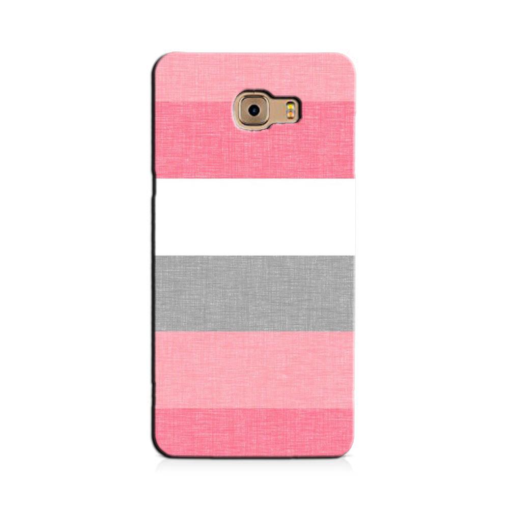 Pink white pattern Case for Galaxy C7/ C7 Pro
