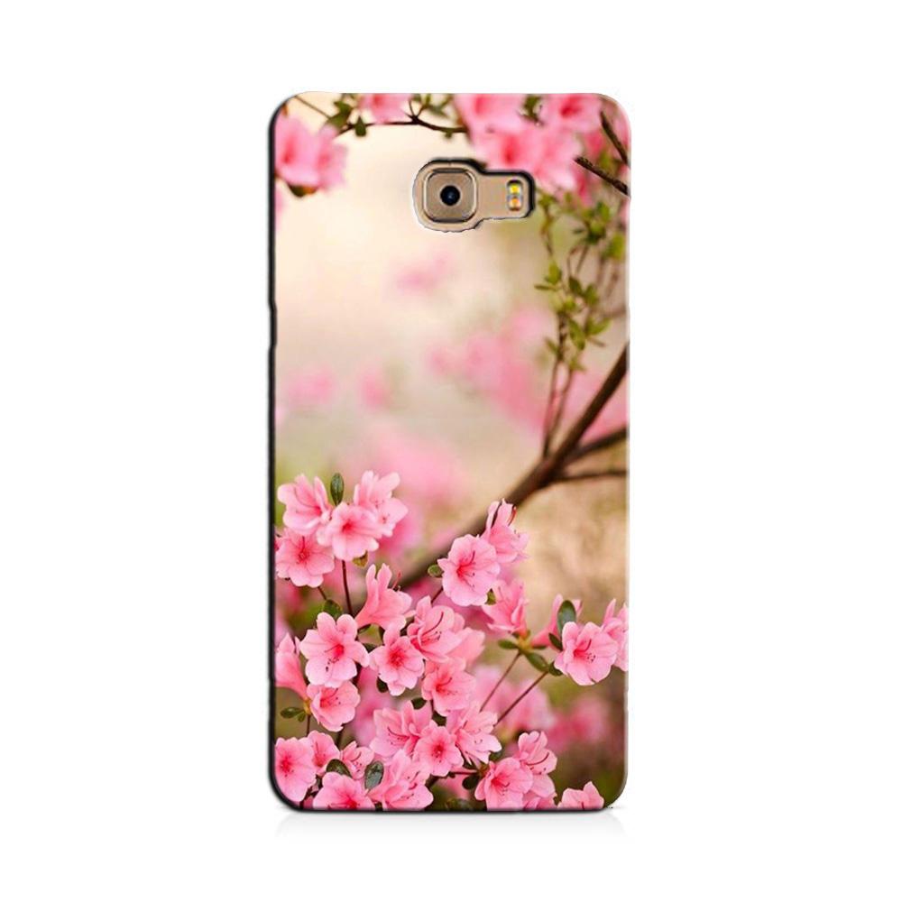 Pink flowers Case for Galaxy C7/ C7 Pro