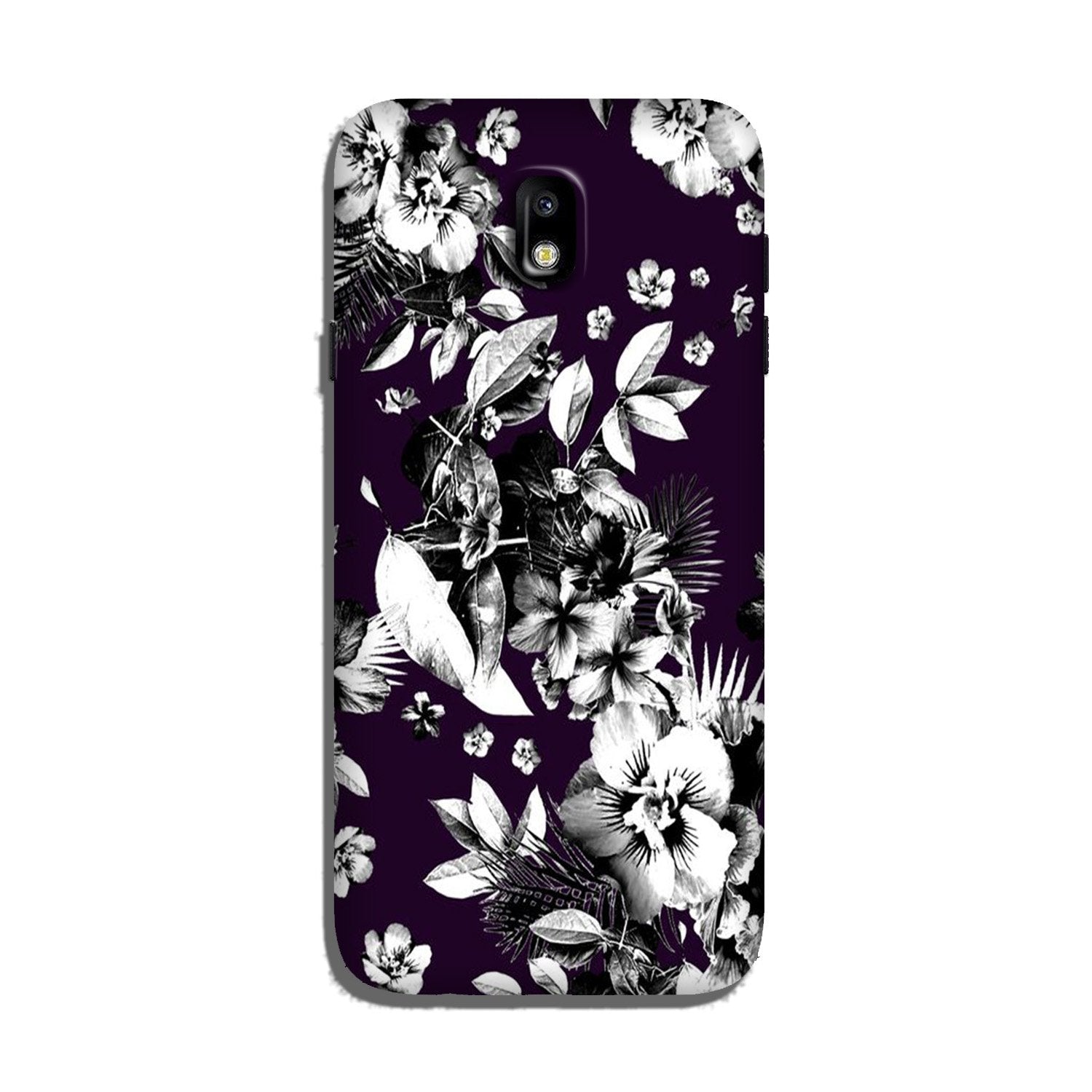 white flowers Case for Galaxy J7 Pro