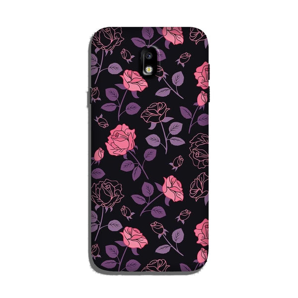 Rose Black Background Case for Galaxy J3 Pro
