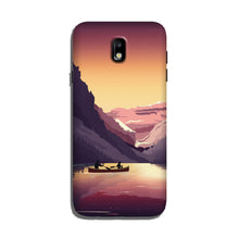 Mountains Boat Case for Galaxy J7 Pro (Design - 181)