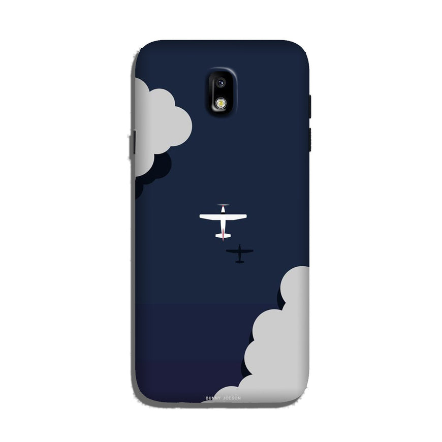 Clouds Plane Case for Galaxy J7 Pro (Design - 196)