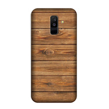 Wooden Look Case for Galaxy A6 Plus  (Design - 113)