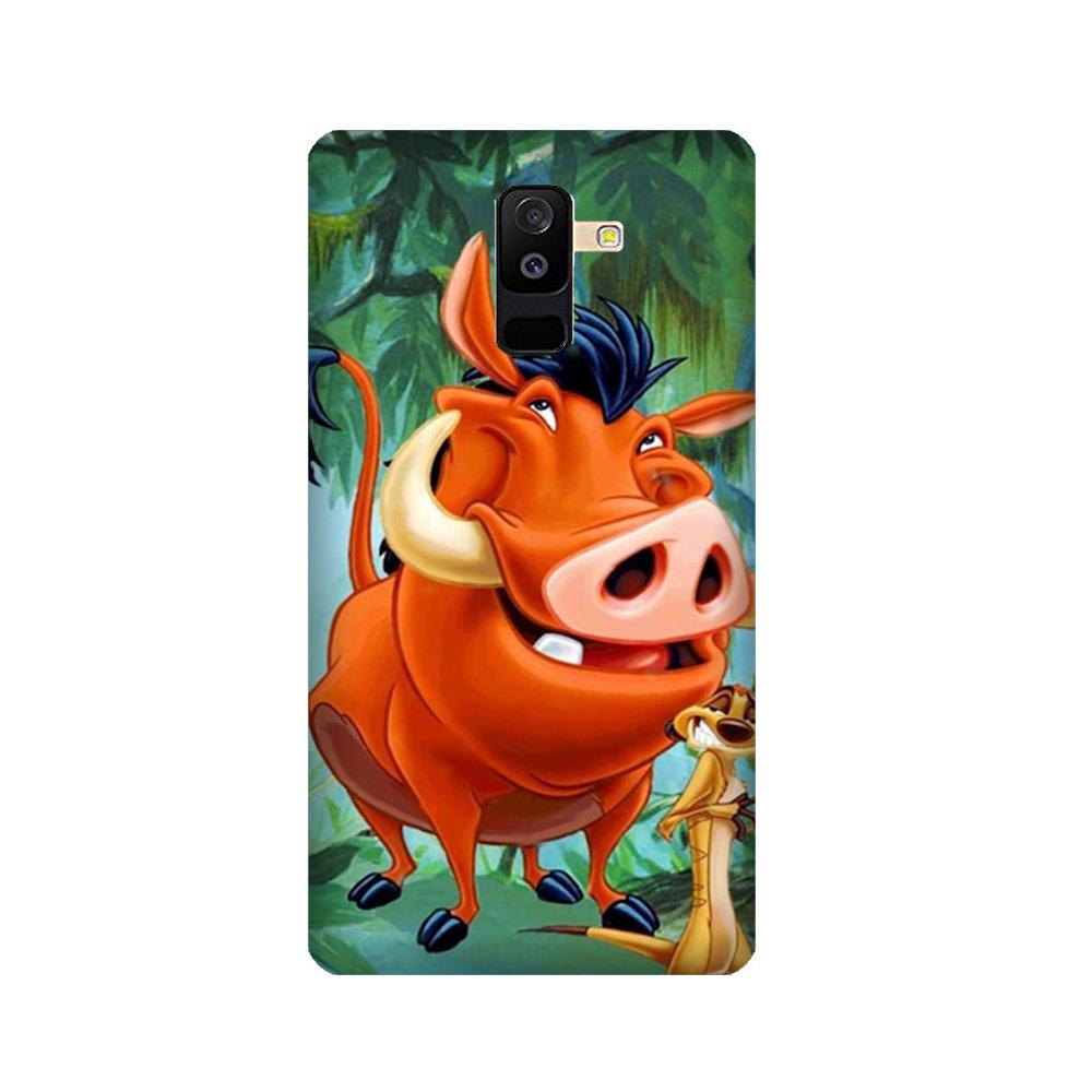 Timon and Pumbaa Mobile Back Case for Galaxy J8 (Design - 305)