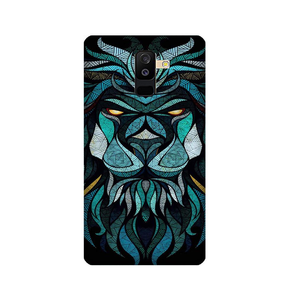 Lion Mobile Back Case for Galaxy J8 (Design - 314)
