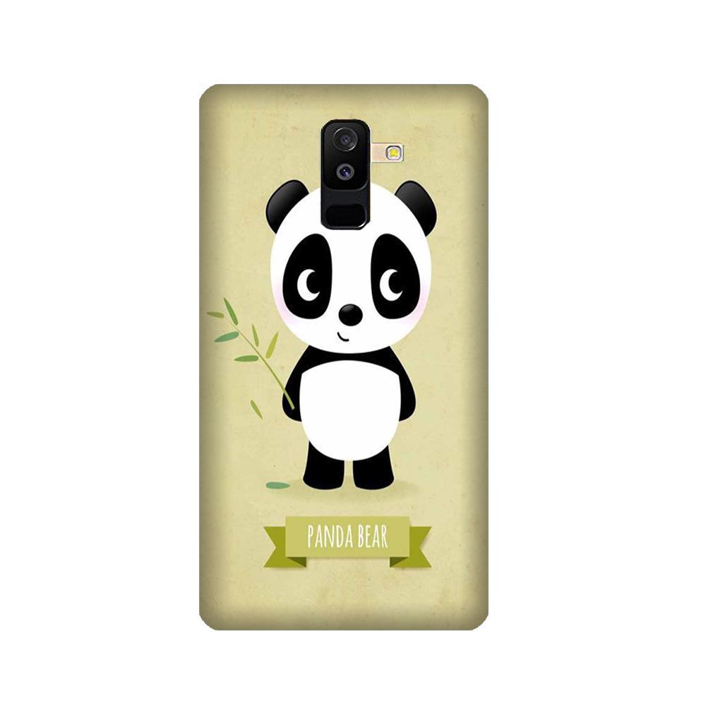 Panda Bear Mobile Back Case for Galaxy J8 (Design - 317)