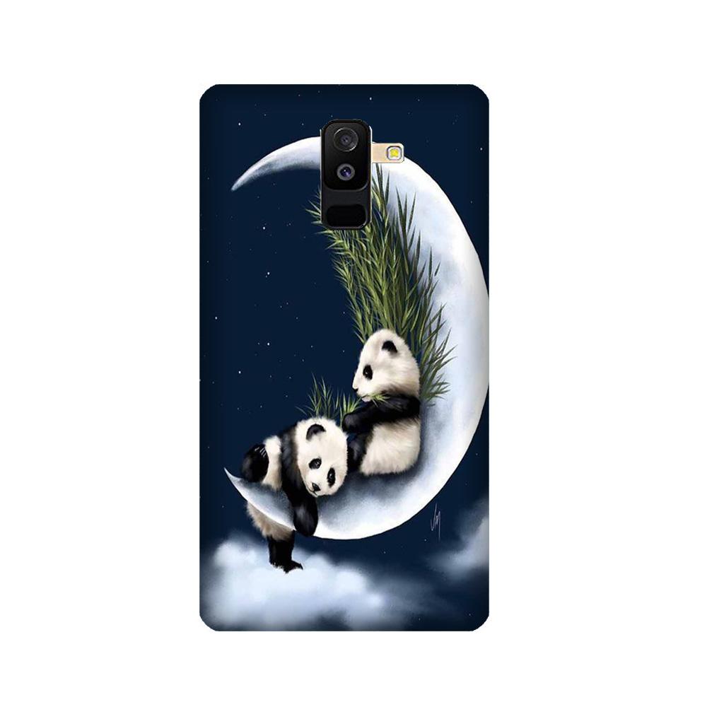 Panda Moon Mobile Back Case for Galaxy J8   (Design - 318)