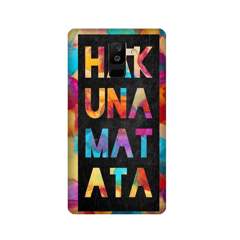 Hakuna Matata Mobile Back Case for Galaxy J8 (Design - 323)