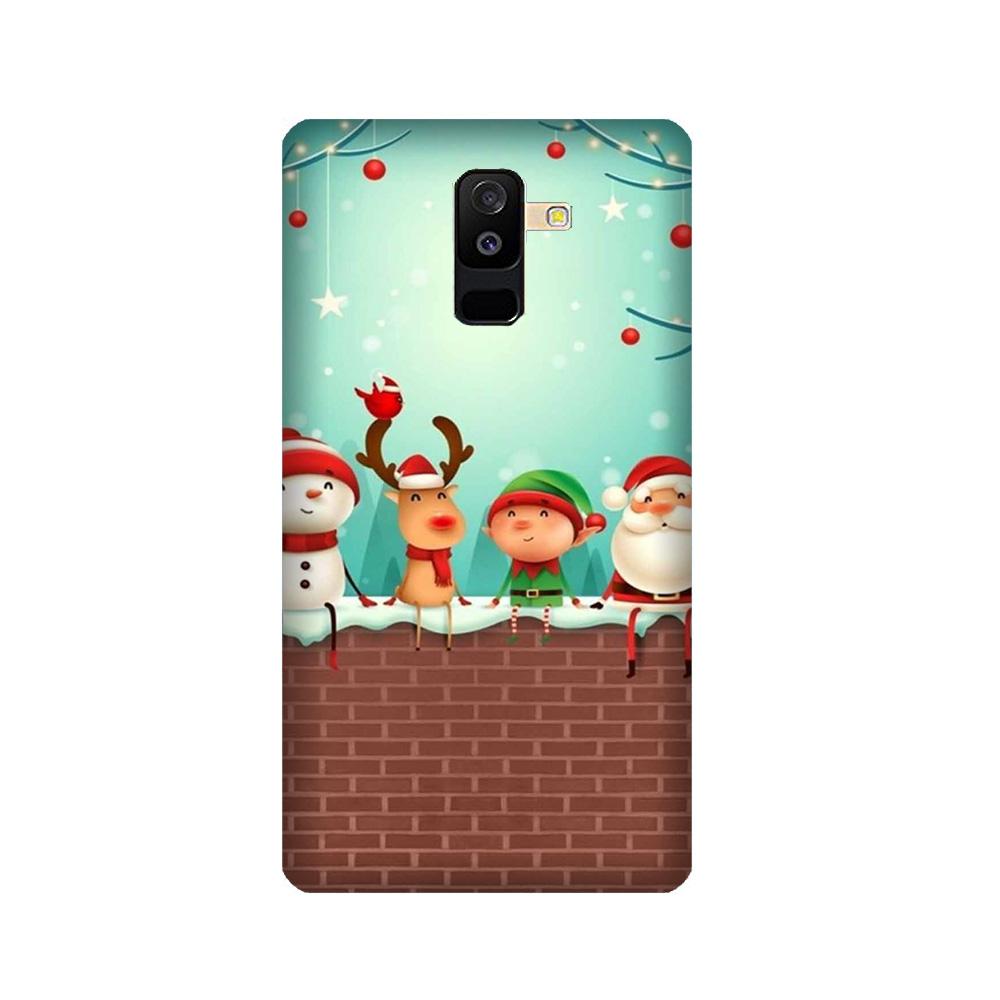Santa Claus Mobile Back Case for Galaxy J8 (Design - 334)