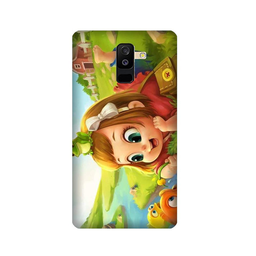Baby Girl Mobile Back Case for Galaxy A6 Plus  (Design - 339)