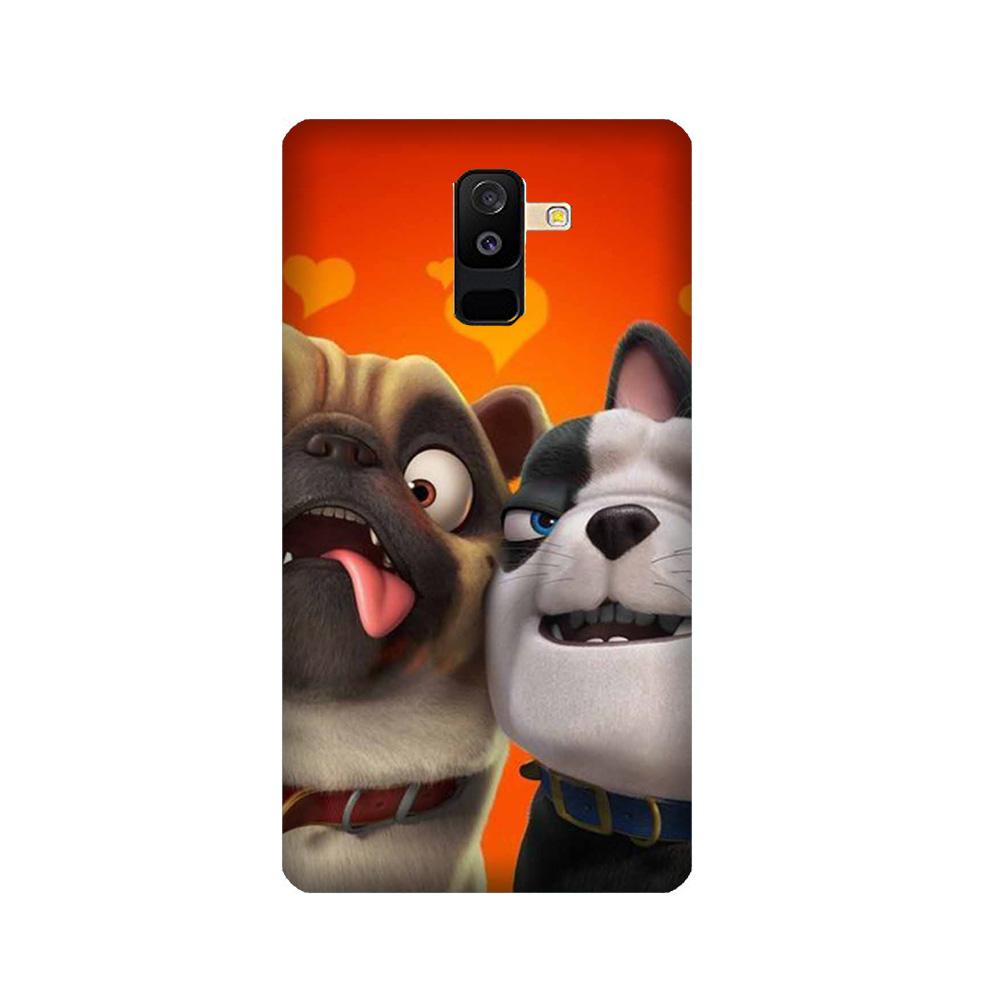 Dog Puppy Mobile Back Case for Galaxy A6 Plus  (Design - 350)