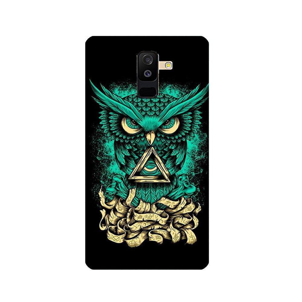 Owl Mobile Back Case for Galaxy J8   (Design - 358)