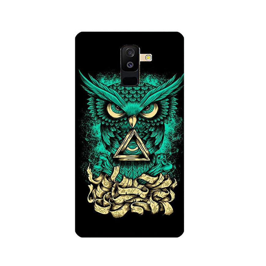 Owl Mobile Back Case for Galaxy J8   (Design - 358)