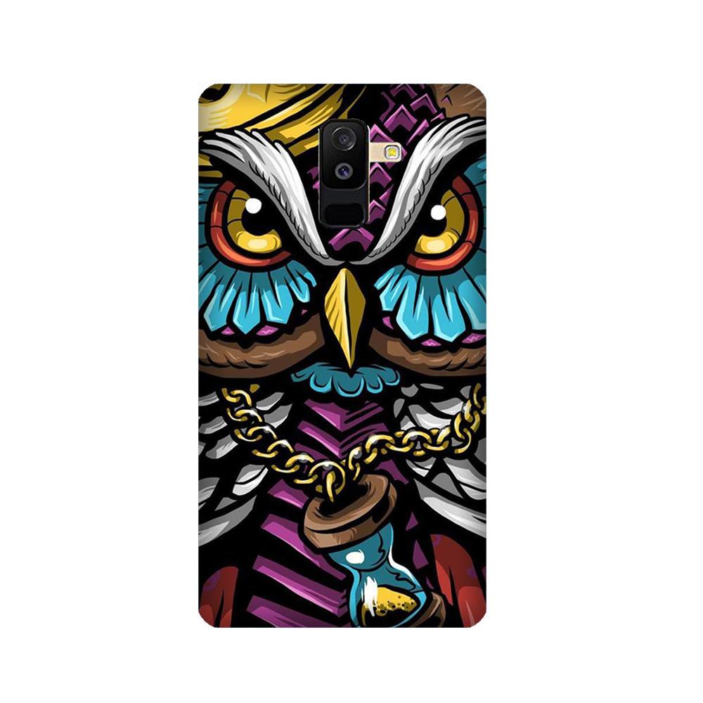 Owl Mobile Back Case for Galaxy J8   (Design - 359)