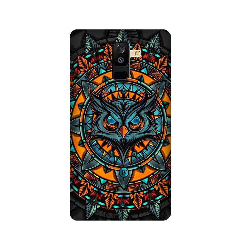 Owl Mobile Back Case for Galaxy J8   (Design - 360)