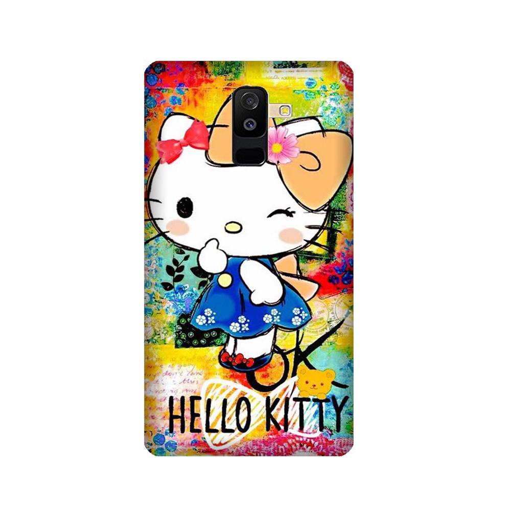 Hello Kitty Mobile Back Case for Galaxy A6 Plus  (Design - 362)