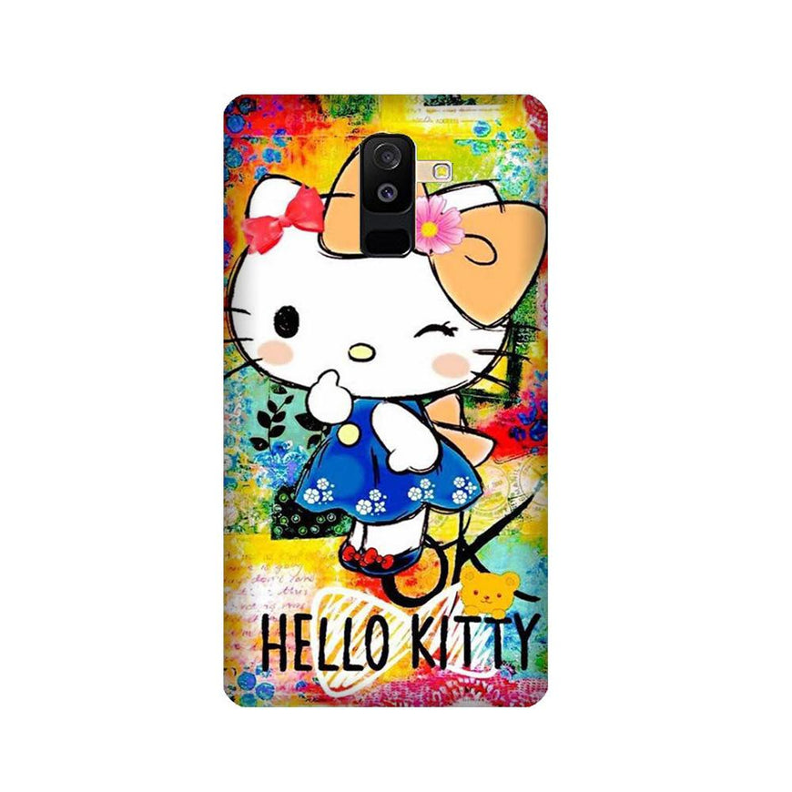 Hello Kitty Mobile Back Case for Galaxy A6 Plus  (Design - 362)