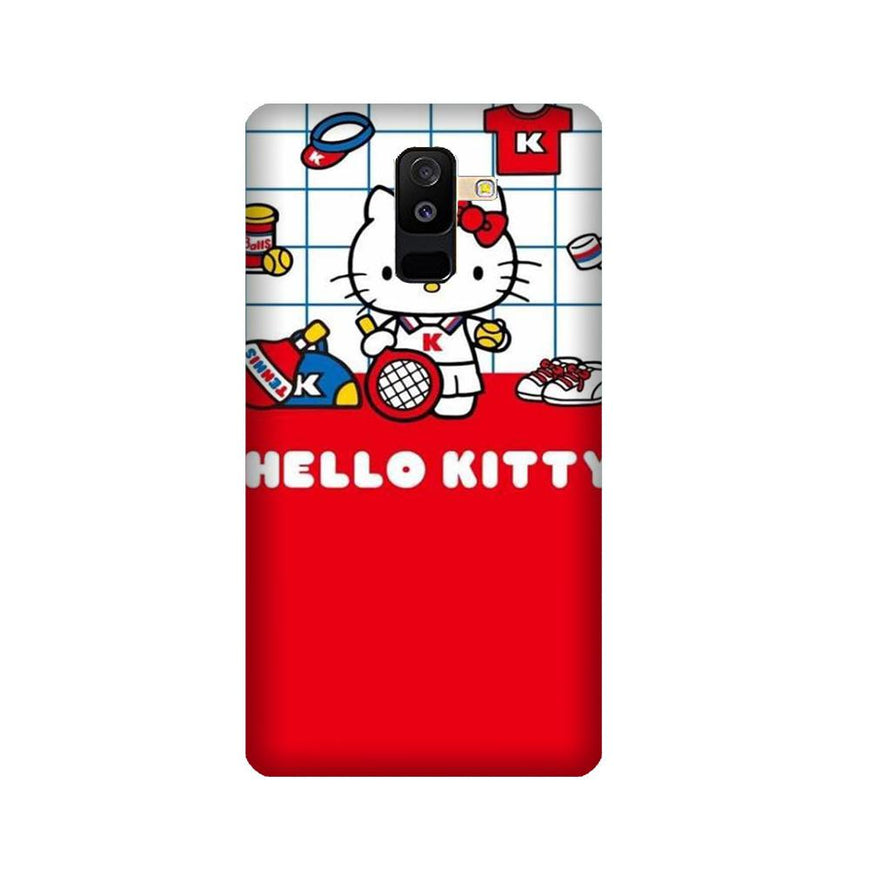 Hello Kitty Mobile Back Case for Galaxy J8   (Design - 363)