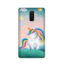 Unicorn Mobile Back Case for Galaxy A6 Plus  (Design - 366)