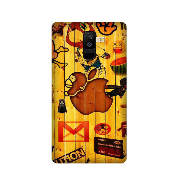 Wooden Texture Mobile Back Case for Galaxy J8   (Design - 367)