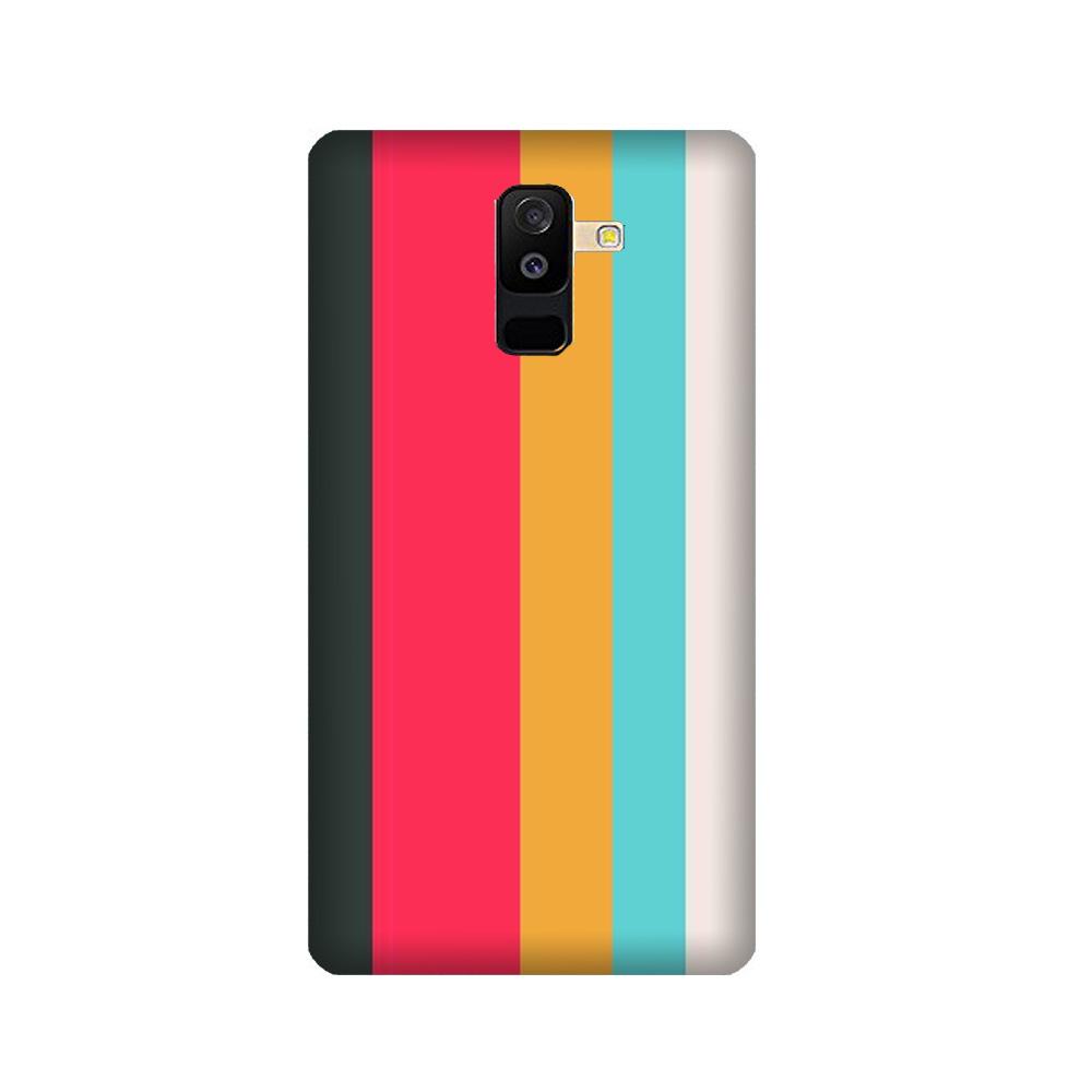 Color Pattern Mobile Back Case for Galaxy A6 Plus  (Design - 369)