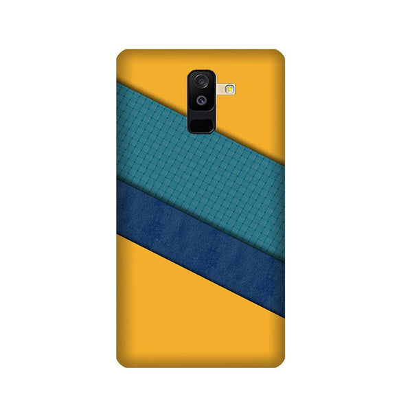 Diagonal Pattern Mobile Back Case for Galaxy A6 Plus  (Design - 370)