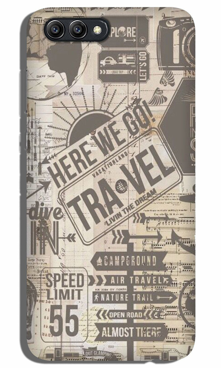 Travel Case for Oppo A3s  (Design - 104)