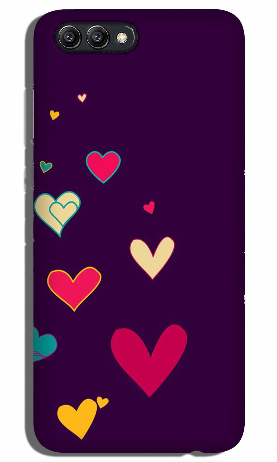 Purple Background Case for Realme C1  (Design - 107)