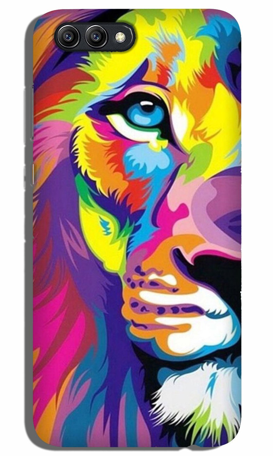 Colorful Lion Case for Oppo A3s  (Design - 110)