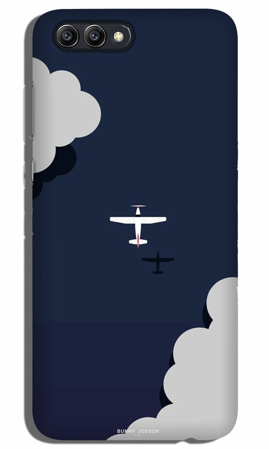 Clouds Plane Case for Realme C2 (Design - 196)