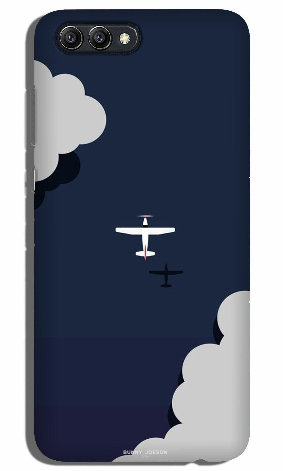Clouds Plane Case for Realme C1 (Design - 196)