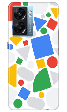 Circul Squar & Tringle Art Mobile Back Case for Oppo K10 5G (Design - 18)