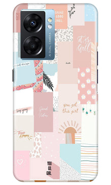 Shinny Blue Background Mobile Back Case for Oppo K10 5G (Design - 32)