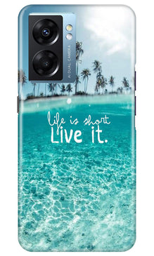Life is short live it Mobile Back Case for Oppo K10 5G (Design - 45)