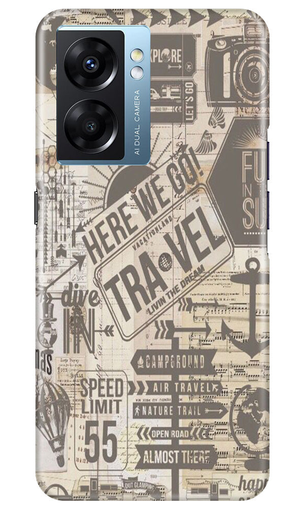 Travel Case for Oppo K10 5G  (Design - 104)