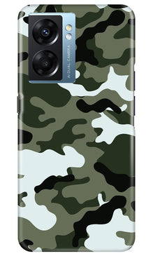 Army Camouflage Mobile Back Case for Oppo K10 5G  (Design - 108)