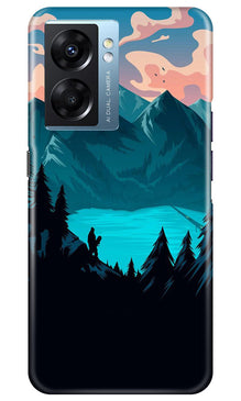 Mountains Mobile Back Case for Oppo K10 5G (Design - 155)