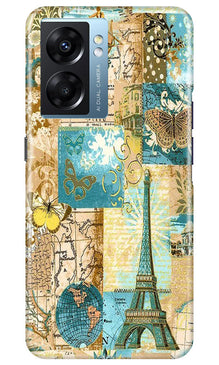 Travel Eiffel Tower Mobile Back Case for Oppo K10 5G (Design - 175)