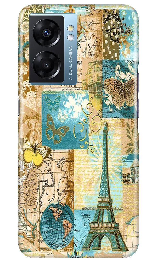 Travel Eiffel Tower Case for Oppo K10 5G (Design No. 175)