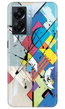 Modern Art Mobile Back Case for Oppo K10 5G (Design - 203)