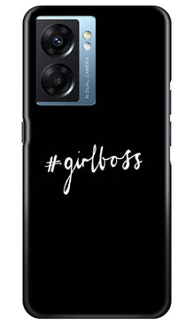 Like a Girl Boss Mobile Back Case for Oppo K10 5G (Design - 234)