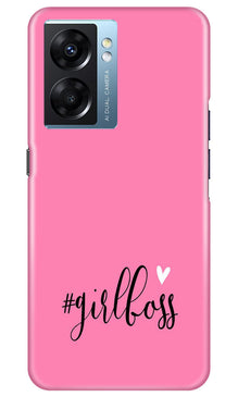 Girl Boss Black Mobile Back Case for Oppo K10 5G (Design - 237)