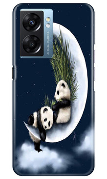 Panda Bear Mobile Back Case for Oppo K10 5G (Design - 279)