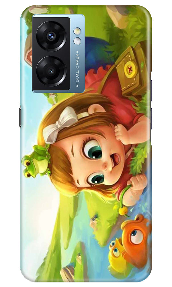 Baby Girl Mobile Back Case for Oppo K10 5G (Design - 301)