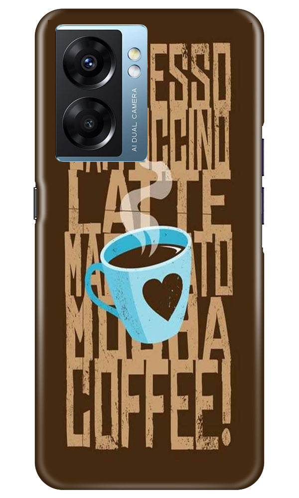 Love Coffee Mobile Back Case for Oppo K10 5G (Design - 311)