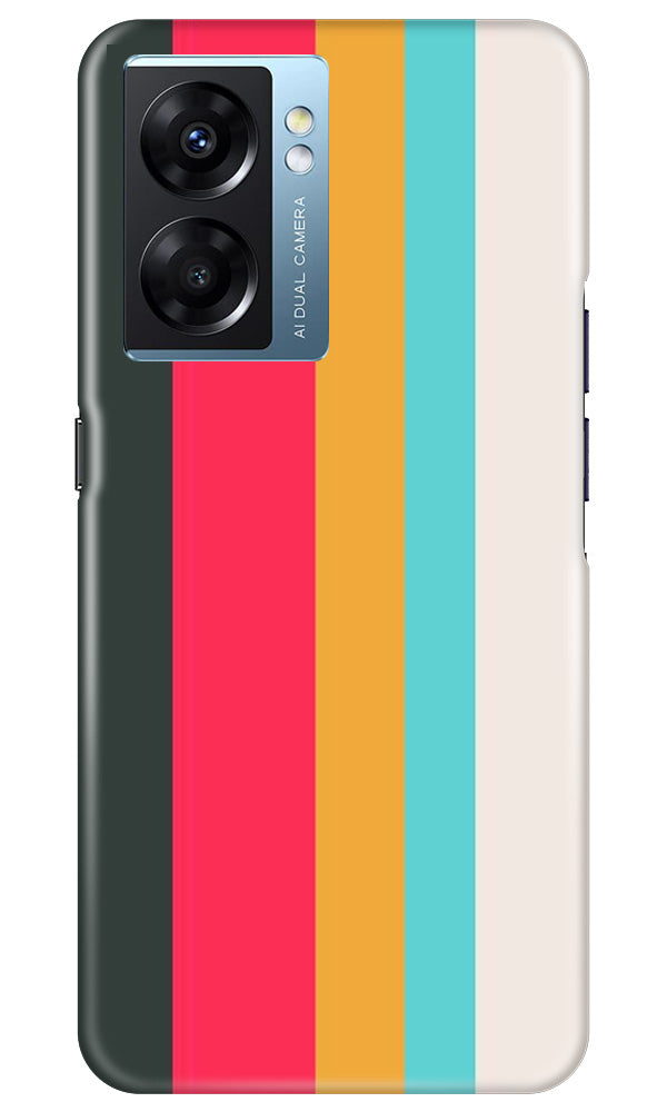 Color Pattern Mobile Back Case for Oppo K10 5G (Design - 328)