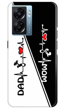 Love Mom Dad Mobile Back Case for Oppo K10 5G (Design - 344)